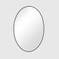 GLSLAND 24 in W x 36 in H Oval Metal Framed Wall Bathroom Vanity Mirror Black
