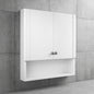 Glacier Bay 22 7 8 in W x 27 7 8 in H Framed Surface Mount Rectangular Bathroom Medicine Cabinet with Mirror White