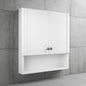 22 7/8 in. W. x 27 7/8 in. H Framed Surface Mount Rectangular Bathroom Medicine Cabinet with Mirror, White 33155