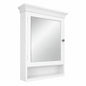 Glacier Bay 23 1 2 in W x 32 1 2 in H Framed Surface Mount Bathroom Medicine Cabinet with Mirror White 26241