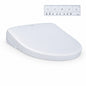 TOTO S7A Washlet Elongated Electric Heated Bidet Seat with Contemporary Lid in Cotton White SW4736AT40 01