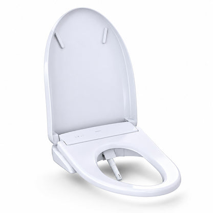 TOTO S7A Washlet Elongated Electric Heated Bidet Seat with Contemporary Lid in Cotton White SW4736AT40 01