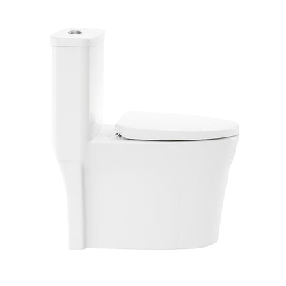 Swiss Madison St Tropez 2 Piece 1 1 1 6 GPF Dual Flush Elongated Toilet in White