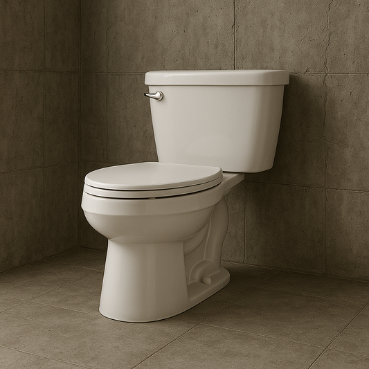 Viper 2 Piece 1.28 GPF Gravity Fed Elongated Toilet in White with Slow Close Seat 719934920369 Gerber
