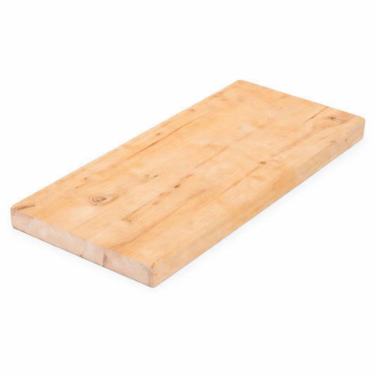 HARDWOOD REFLECTIONS 48 in W x 10 in D Unfinished Natural Birch Floating Decorative Wall Shelf
