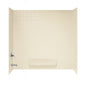 Swan 30 in x 60 in x 59 5 in 3 Piece Direct to Stud Alcove Tub Surround in White