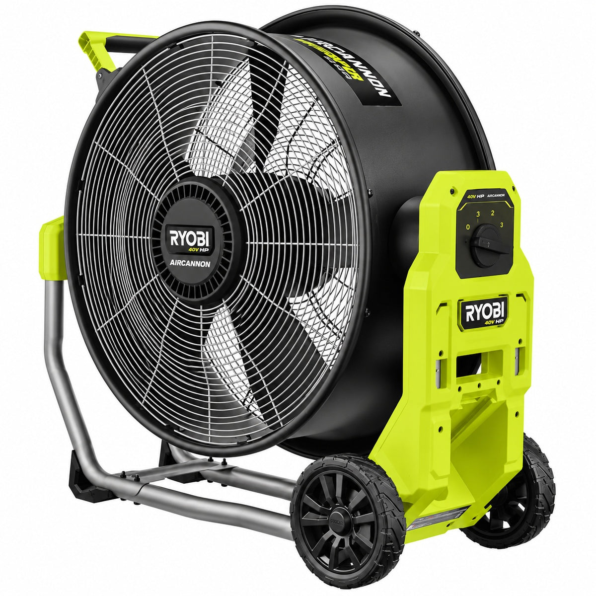 RYOBI 40V HP Brushless Cordless Hybrid WHISPER SERIES 20 in Air Cannon Fan Tool Only RY40HF01B