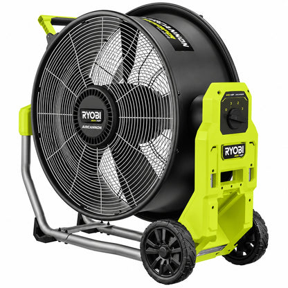 RYOBI 40V HP Brushless Cordless Hybrid WHISPER SERIES 20 in Air Cannon Fan Tool Only RY40HF01B