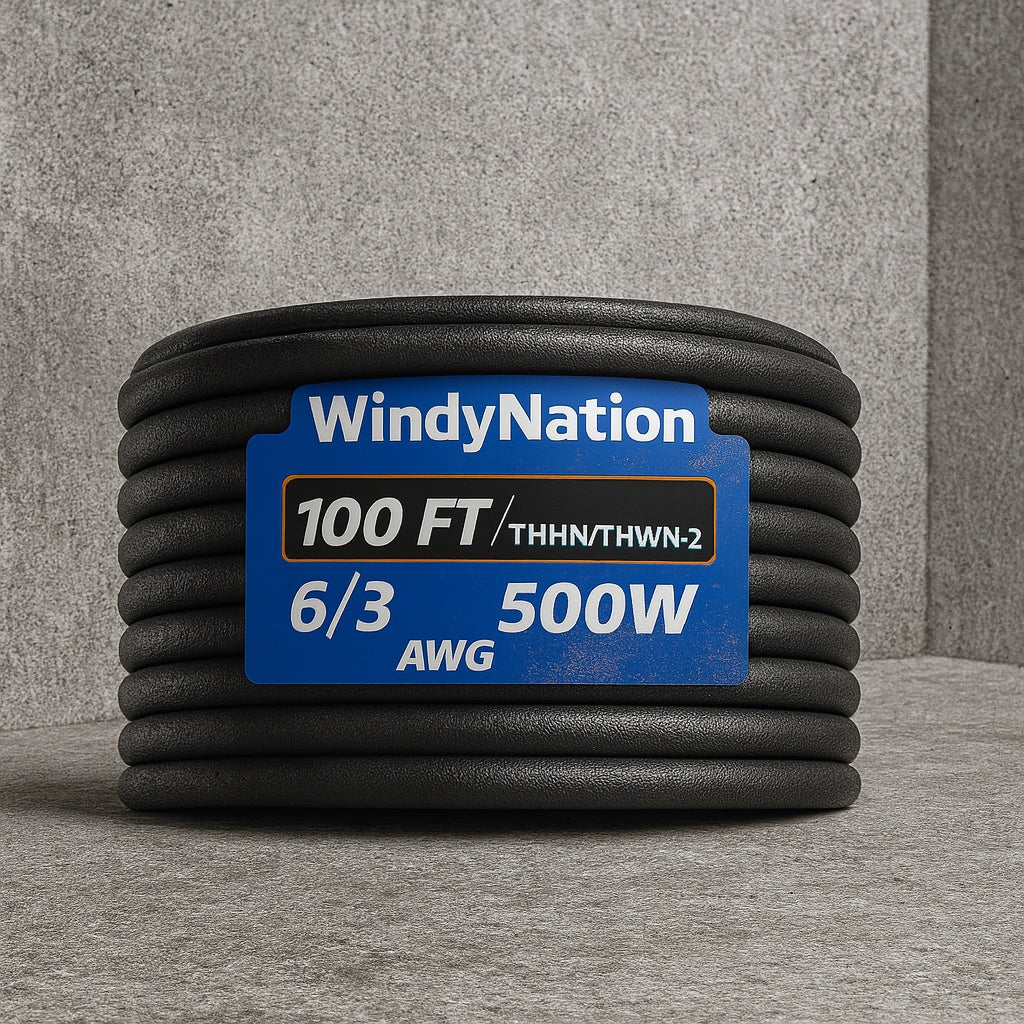 100 ft 6 3 6 Gauge 3 Conductor 600 Volt Black SOOW Cord 6G 3C SOOW 100F
