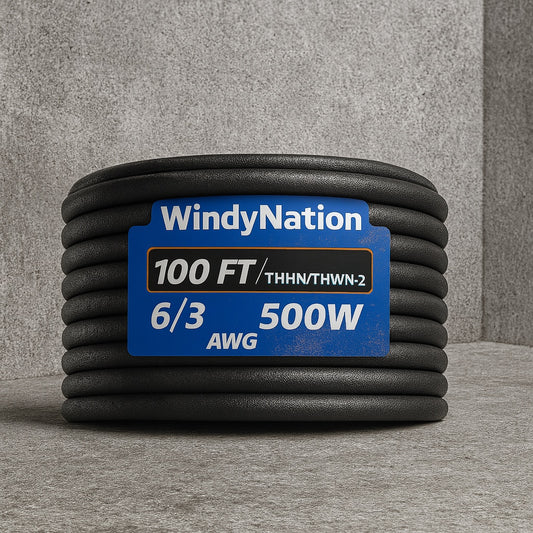 100 ft 6 3 6 Gauge 3 Conductor 600 Volt Black SOOW Cord 6G 3C SOOW 100F