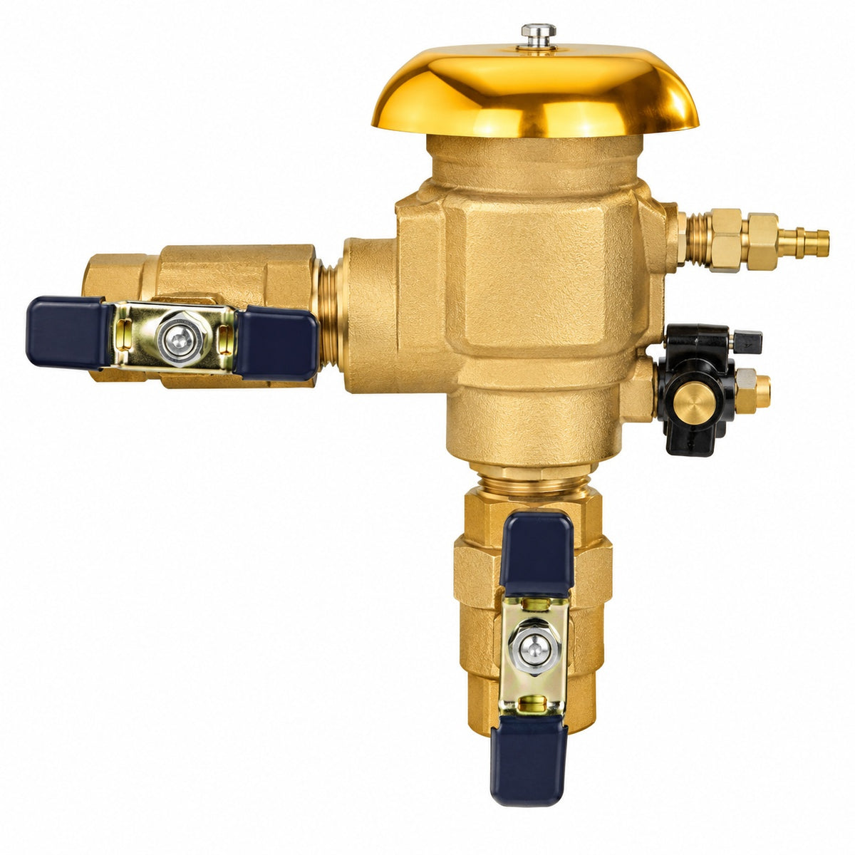 Febco 1 in Bronze Pressure Vacuum Breaker Backflow Preventer with Quarter Turn Shutoff and Tee Handles Freeze Sensor 765EBV FZ 1 R
