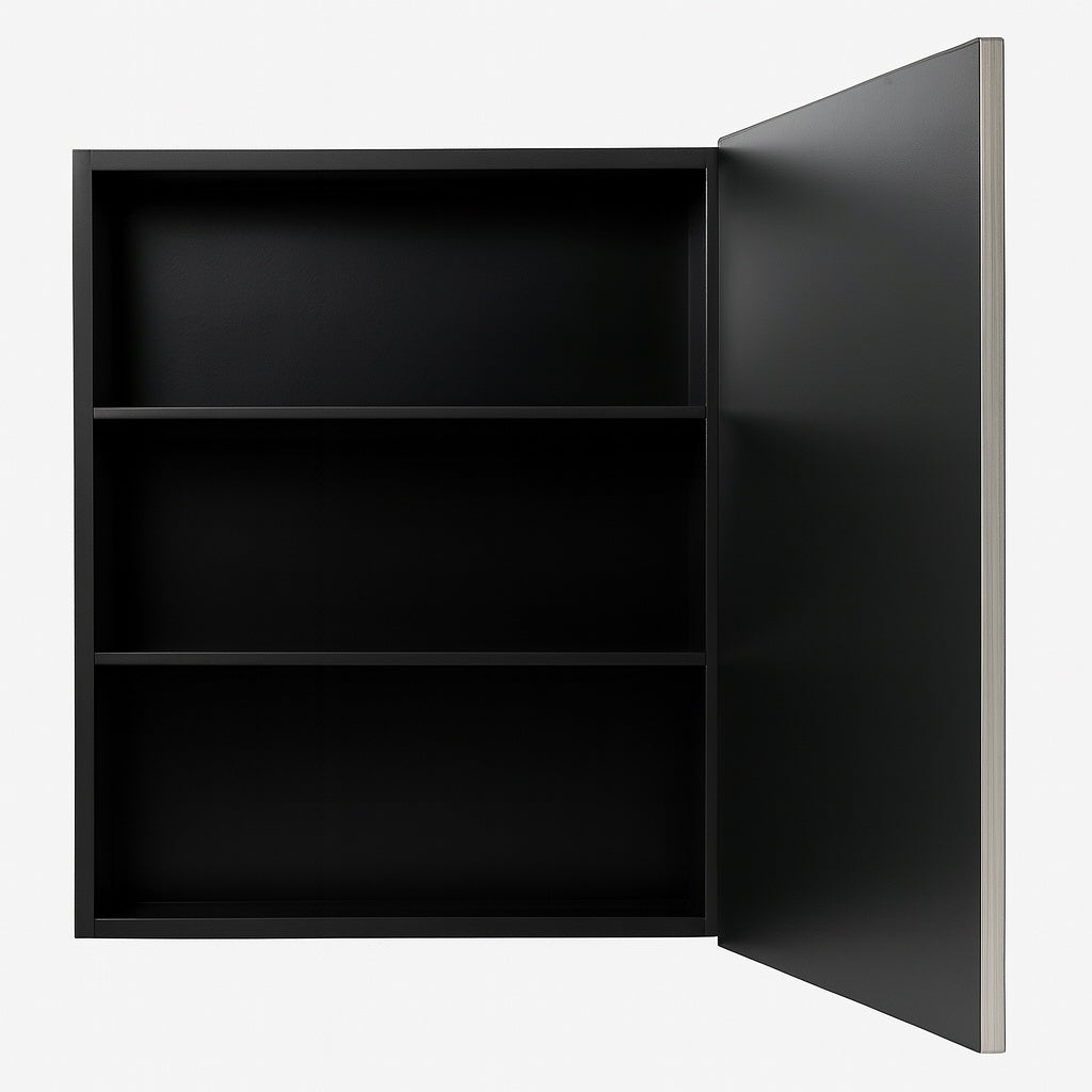 Glacier Bay 24 in. W x 30 in. H Rectangular Brushed Nickel Medicine Cabinet with Mirror