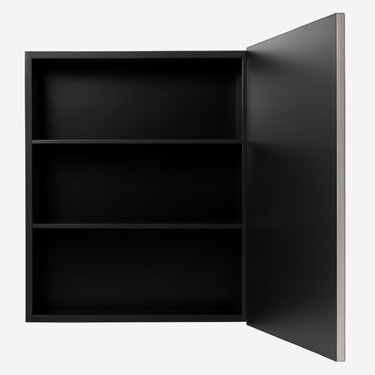 Glacier Bay 24 in. W x 30 in. H Rectangular Brushed Nickel Medicine Cabinet with Mirror