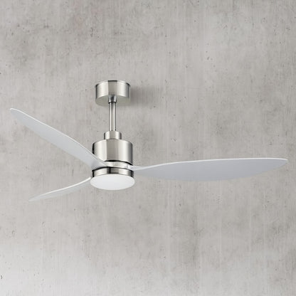 Sawyer 52 in. Integrated LED Indoor Brushed Nickel Ceiling Fans with Light and Remote Control 30007 BN