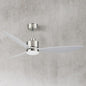 Sawyer 52 in. Integrated LED Indoor Brushed Nickel Ceiling Fans with Light and Remote Control 30007 BN