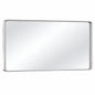 TETOTE 48 in W x 30 in H Rectangular Aluminum Framed Wall Mount Bathroom Vanity Mirror in Silver