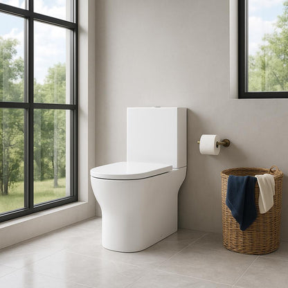 Swiss Madison Concorde 1-Piece Square Toilet Dual Flush 1.1/1.6 GPF in Matte White
