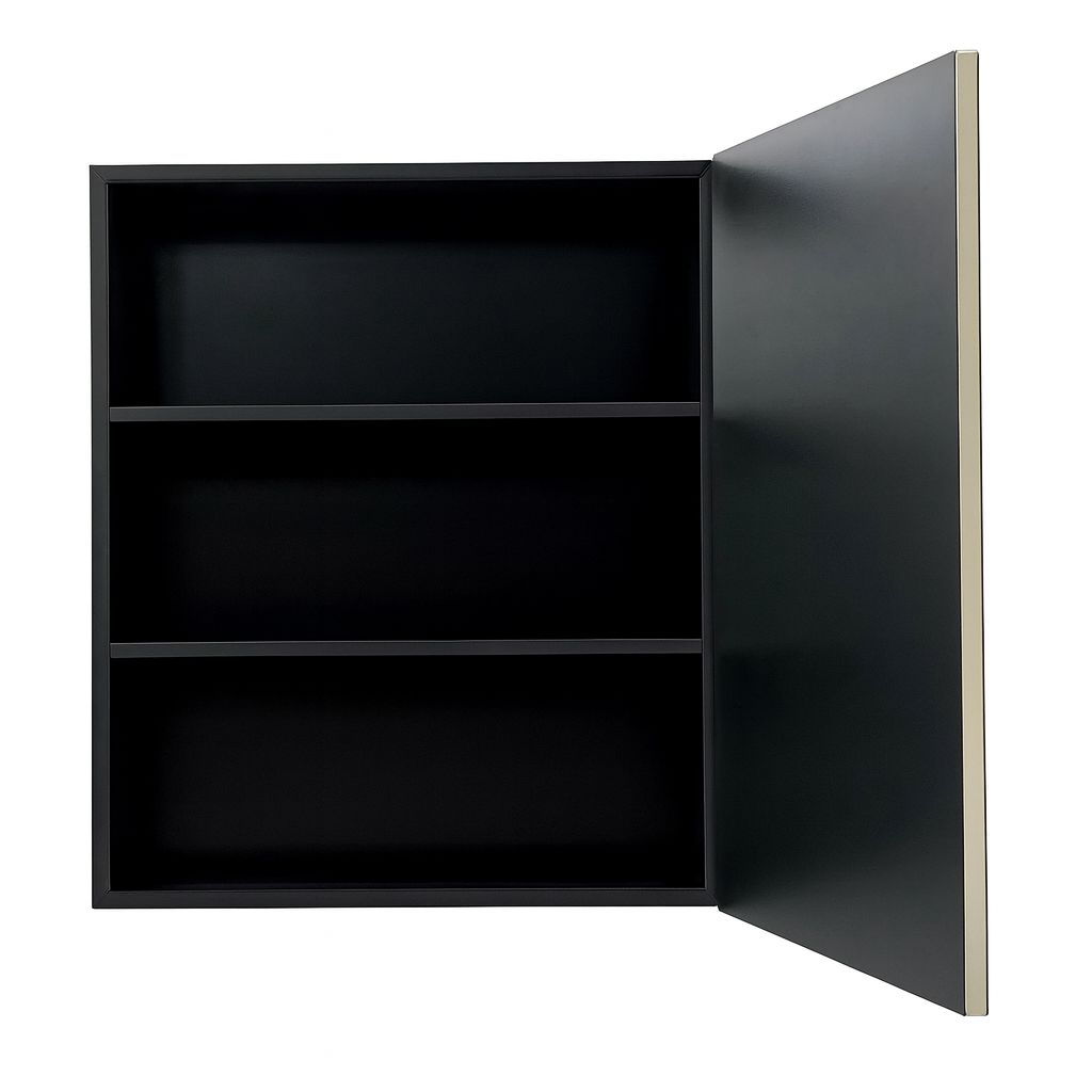 Glacier Bay 24 in W x 30 in H Rounded Corner Rectangular Brushed Nickel Medicine Cabinet with Mirror