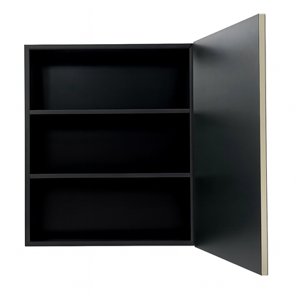 Glacier Bay 24 in W x 30 in H Rounded Corner Rectangular Brushed Nickel Medicine Cabinet with Mirror