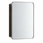 17 in W x 25 in H Rectangular Black Stainless Steels Framed Recessed Surface Mount Medicine Cabinet with Mirror hd JGYJ4060BK