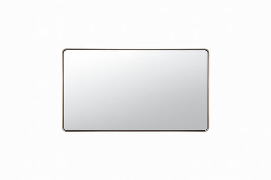 TETOTE 60 in. W x 30 in. H Rectangular Aluminum Framed Wall Mount Bathroom Vanity Mirror in Silver
