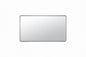 TETOTE 60 in. W x 30 in. H Rectangular Aluminum Framed Wall Mount Bathroom Vanity Mirror in Silver