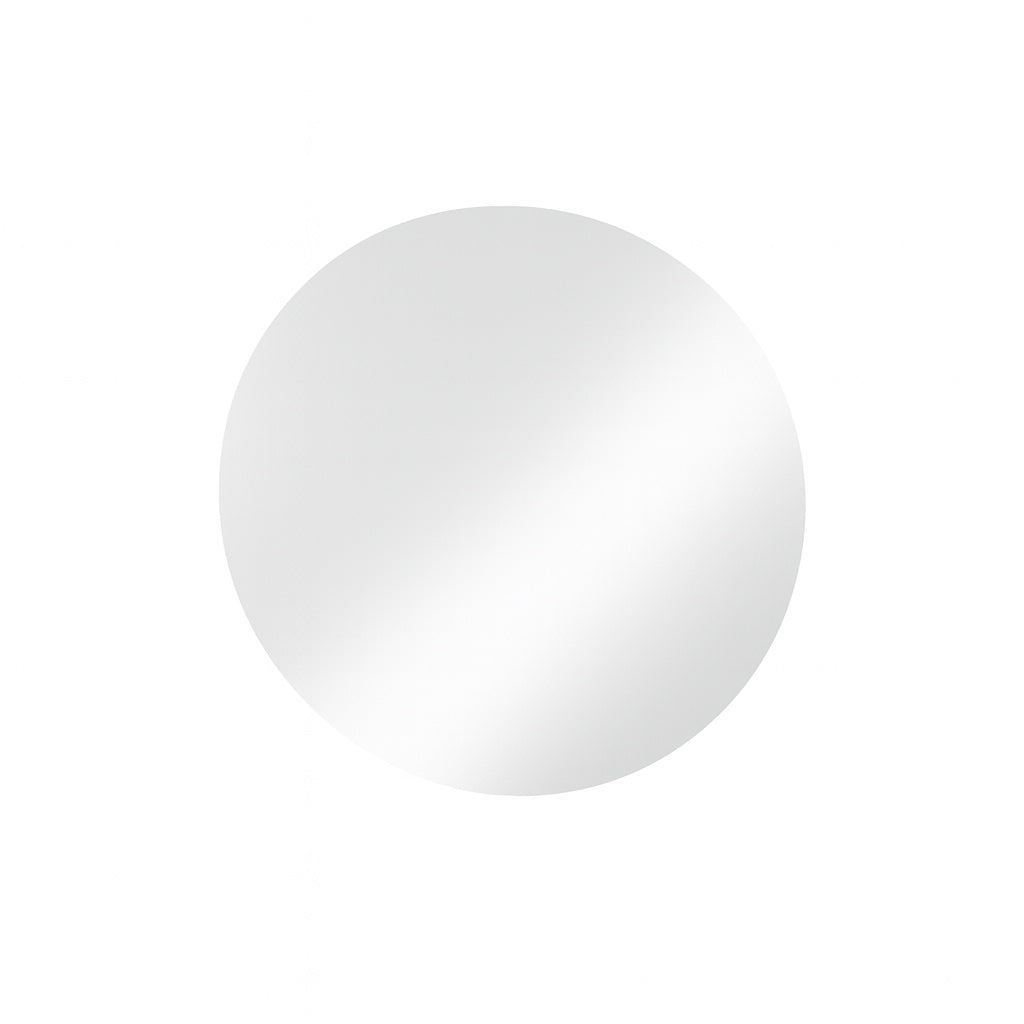 KeonJinn 28 in. W x 28 in. H Modern Round Frameless Anti-Fog Wall Mount LED Bathroom Vanity Mirror with 3 Colors Dimmable Lights