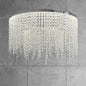Sunpez 1-Light Hanging Fixture Pendant Light 3-Color Dimming Integrated LED Crystal Chandeliers for Dining Room