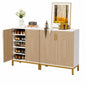 38 in H Shoe Storage Cabinet with Doors 20 Pairs Entryway Shoe Cabinet 5 Tier Shoe Racks Organizer