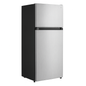 Vissani 4.5 cu. ft. 2-Door Mini Refrigerator in Platinum Steel with Freezer