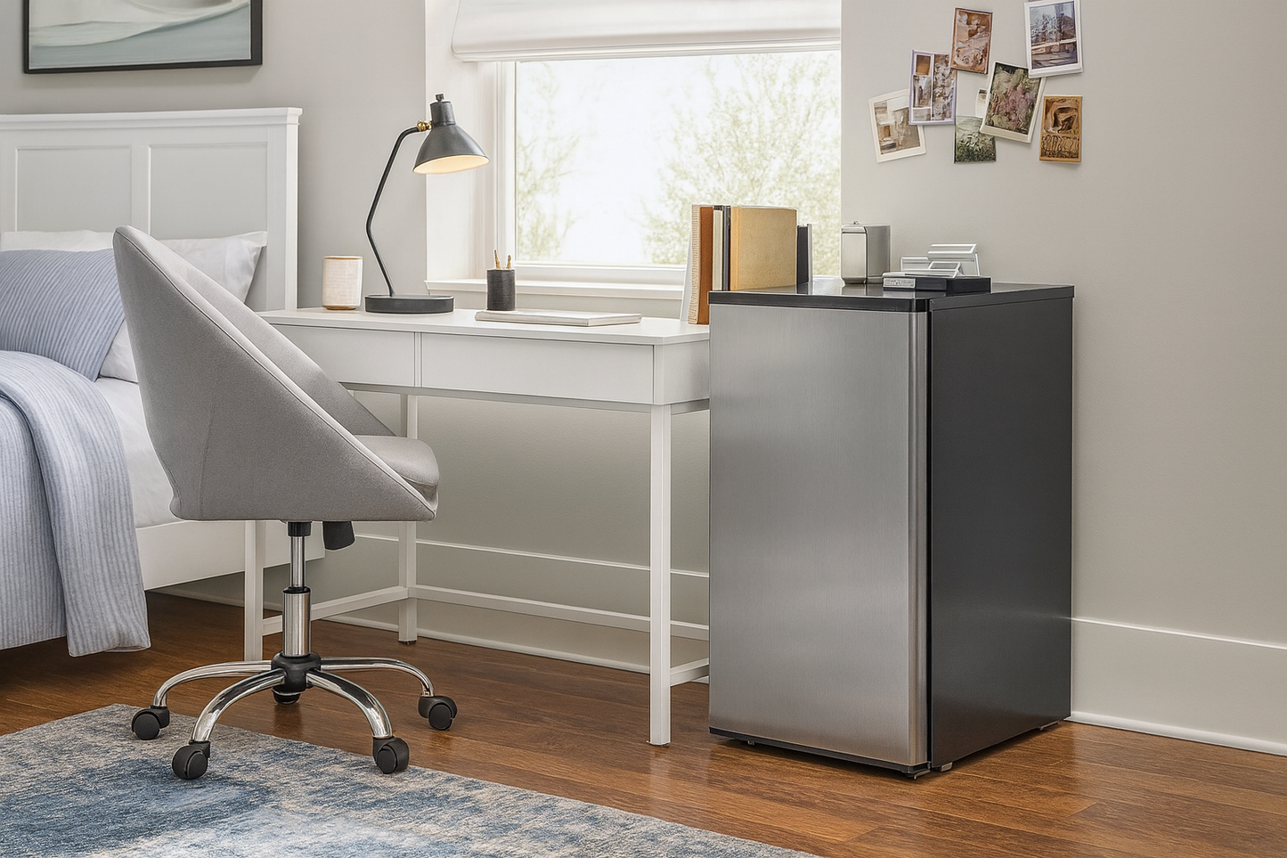 Vissani 3.2 cu. ft. Mini Refrigerator in Stainless Steel, ENERGY STAR