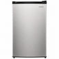 Vissani 4 4 cu ft Mini Refrigerator in Stainless Look with 7 Door Racks Glass Shelves and Energy Efficiency