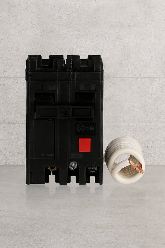 GE 50 Amp 240 Volts Double Pole Ground Fault Breaker with Self Test