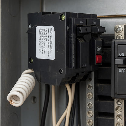 GE 50 Amp 240 Volts Double Pole Ground Fault Breaker with Self Test