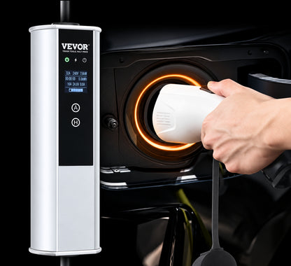 VEVOR Level 2 EV Charger 40A 32A 24A 16A 240V Electric Home EV Charging Station with 25 ft Cable NEMA 14 50P for SAE J1772 MGBXCDQJP240AUI7GV4