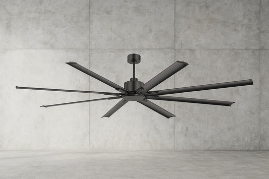 Melissa 72 in 6 Fan Speeds Ceiling Fan in Black with Remote Control Included 30013 AB NL
