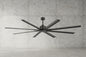 Melissa 72 in 6 Fan Speeds Ceiling Fan in Black with Remote Control Included 30013 AB NL