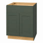Hampton Bay Avondale 27 in W x 24 in D x 34 5 in H Ready to Assemble Plywood Shaker Base Kitchen Cabinet in Fern Green