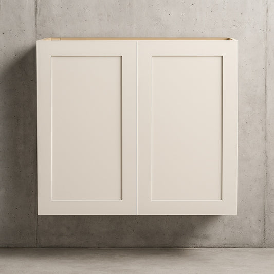 Avondale 36 in. W x 12 in. D x 36 in. H Ready to Assemble Plywood Shaker Wall Kitchen Cabinet in Antique White