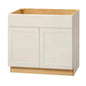 Avondale 36 in. W x 24 in. D x 34.5 in. H Ready to Assemble Plywood Shaker Sink Base Kitchen Cabinet in Antique White