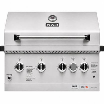 NXR 31 in 4 Burner Built In Gas Grill in Stainless Steel with Infrared