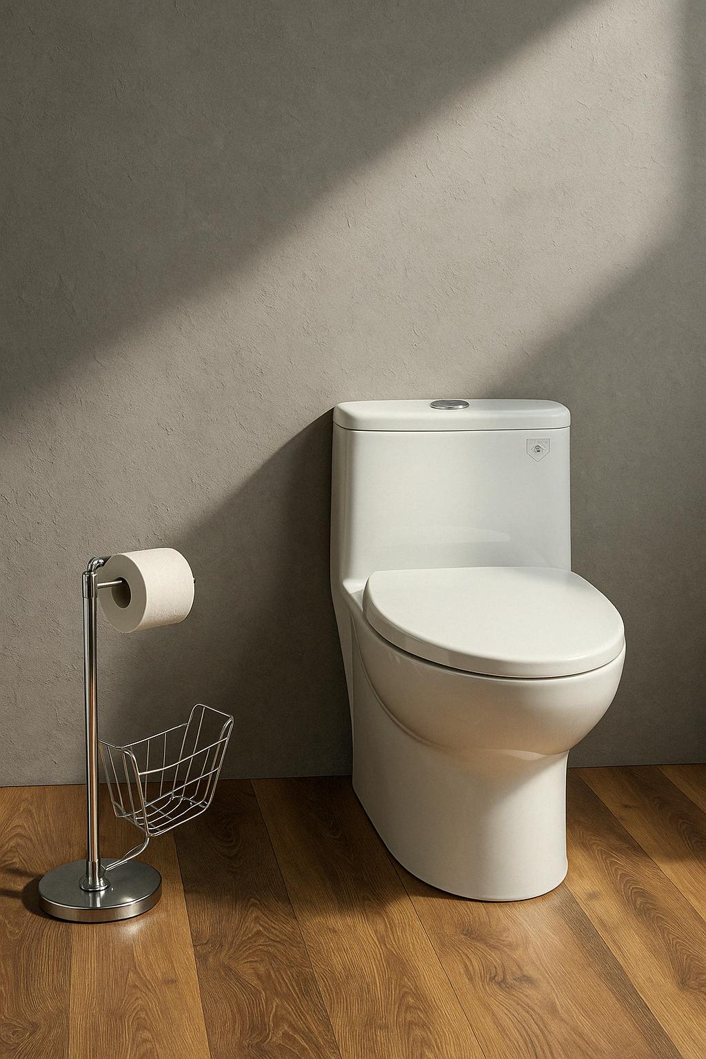 1 Piece 1.1/1.6 GPF Dual Flush Compact Elongated WaterSense Toilet in White Soft Close Seat Included 732829116340 Hanikes