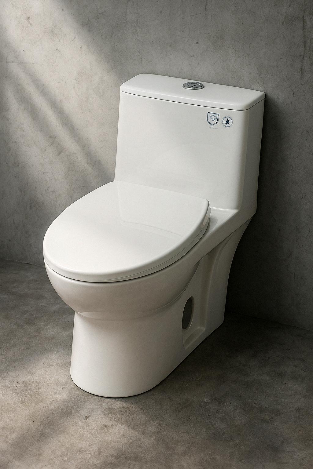1 Piece 1.1/1.6 GPF Dual Flush Compact Elongated WaterSense Toilet in White Soft Close Seat Included 732829116340 Hanikes