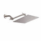 PERLIRIA INC 1 Spray Patterns with 2 5 GPM 10 in Wall Mount Rain Fixed Shower Head in Brushed Nickel