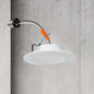 Commercial Electric 5 6 in Integrated LED Recessed Retrofit Light Trim with Selectable Color Temperature 12 Pack