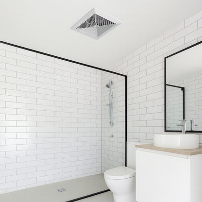 Commercial Electric 80 Cfm 1 5 Sone Bathroom Exhaust Fan With Humidity Sensing