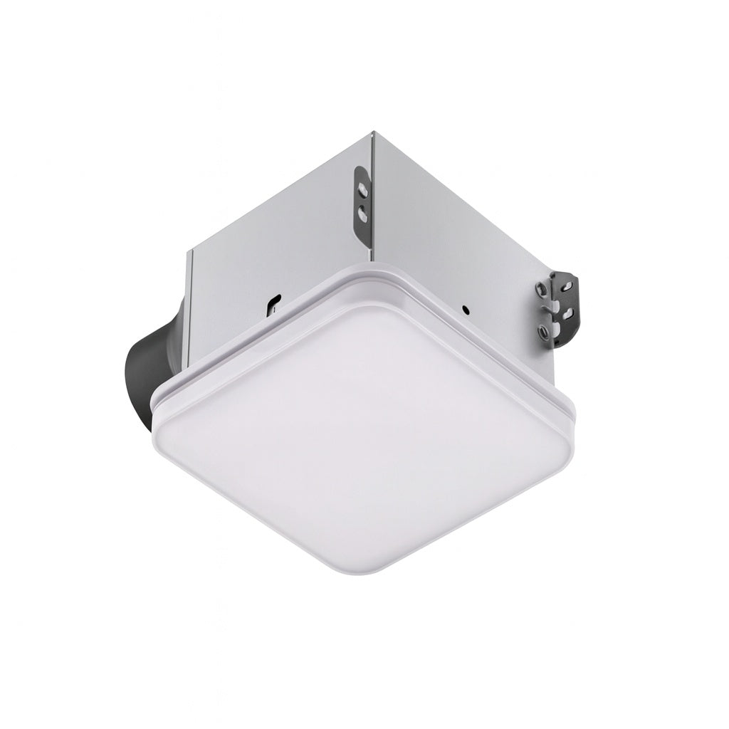 ReVent 80 CFM Ceiling/Wall Mount Easy Roomside Installation Bathroom/Bath Exhaust Fan with 5 Level LED Lighting, ENERGY STAR