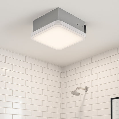 ReVent 80 CFM Ceiling/Wall Mount Easy Roomside Installation Bathroom/Bath Exhaust Fan with 5 Level LED Lighting, ENERGY STAR