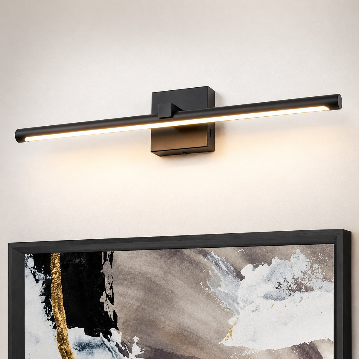 Rennnsan Chloe 23 6 in 1 Light Black Linear Dimmable LED Vanity Light VL8101 54388