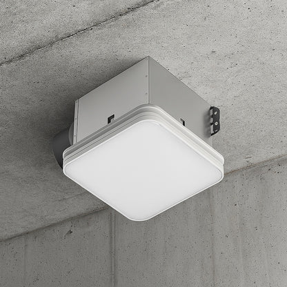 Commercial Electric 130 160 CFM Ceiling Wall Mount Roomside Installation Square Bathroom Exhaust Fan w CCT LED Night Light Humidity Sensor